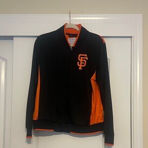 San Francisco Giants Full Zip Jacket Black & Orange Size XL